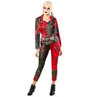 Déguisement Harley Quinn - RUBIES - Combinaison Femme - Rouge/noir - Licence Suicide Squad - Taille M
