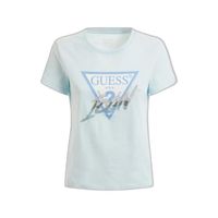 T-shirt à manches courtes femme Guess Cn Icon - celestite - L