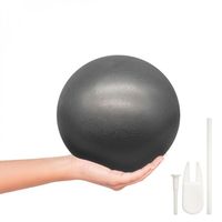 Ballon de fitness pour pilates et gymnastique - Vivezen - Diamètre 25 cm - Gris - Résistant jusqu'à 150 kg