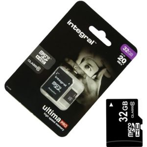 Pleine Grandeur avec Adaptateur SD Cartes mémoire 32Go Ultra Carte 80Mo/s MicroSD mémoire Rapide pour Salora ProSport WiFi PSC8635UWD Action Camera 