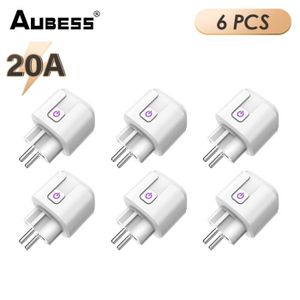 PRISE 20A 6PCS-Aubess – Mini prise intelligente SP10 Tuy