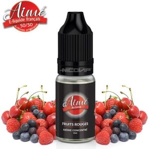 LIQUIDE Pack 3 E-liquide Arome Fruits Rouges Aimé