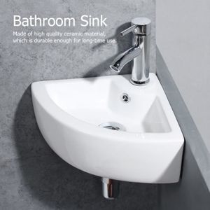 23x12cm Facile /à Installer Zoternen Lavabo Lave-Mains Salle de Bain WC Rond Vasque /à Poser en C/éramique Toilette /Évier Lavabo