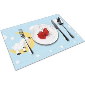 1 MALPLENA Set de Table pour Enfants Motif Husky Mignon Tapis de Table de Cuisine Sets de Table pour Table de Salle /à Manger R/ésistant /à la Chaleur Antid/érapant Lavable Polyester 1 Piece