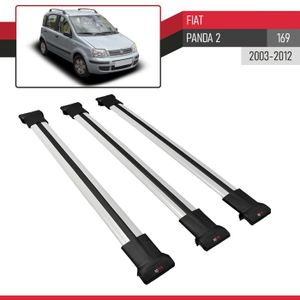 BARRES DE TOIT aluminium pour Fiat Panda type 169 Thule WingBar Edge