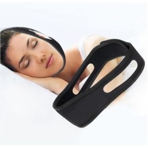 Bandeau Mentonnière En Néoprène Doux - Anti-ronflement, Noir, Neuf Avec Emballage