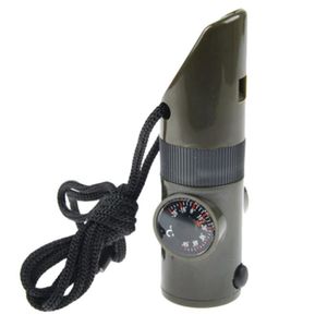 KIT DE SURVIE 7in1 Camping survie sifflet boussole thermomètre loupe LED lampe de poche  ZZQ50807604