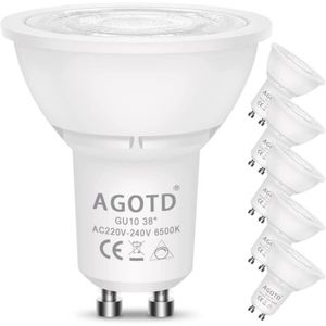 Ampoule GU10 forme spot Blanc-froid Dépolie 50W x1 SIMPL : l