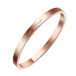 AURSTORE/® Bracelet Jonc Fin en Acier Inoxydable 316L avec Message Carpe Diem Largeur 4MM Couleurs au Choix