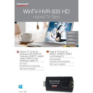 RÉCEPTEUR - DÉCODEUR   Hauppauge WinTV-HVR-935HD Récepteur TV 1588 Noir