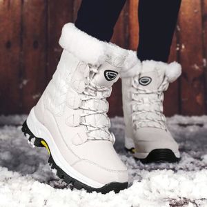 Chaussure Impermeable Doublé trekking Fourré Bottes de Neige Boots