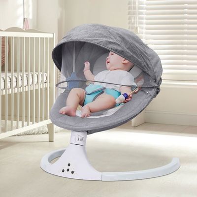Berceau électrique Bluetooth pour bébé, couleur bleue