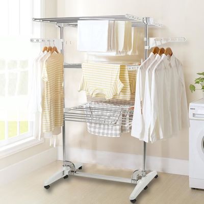 Lot De 2 Séchoirs à Linge Spirale En Acier Inoxydable | 41,8 Cm, Pliables, Pour Draps, Couvertures, Gain De Place