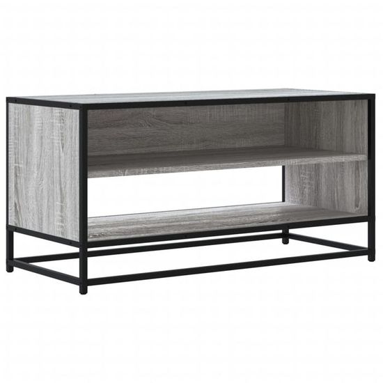Console TV VENT-FLASH - Banc TV Meuble TV - sonoma gris 91x40x46 cm ...