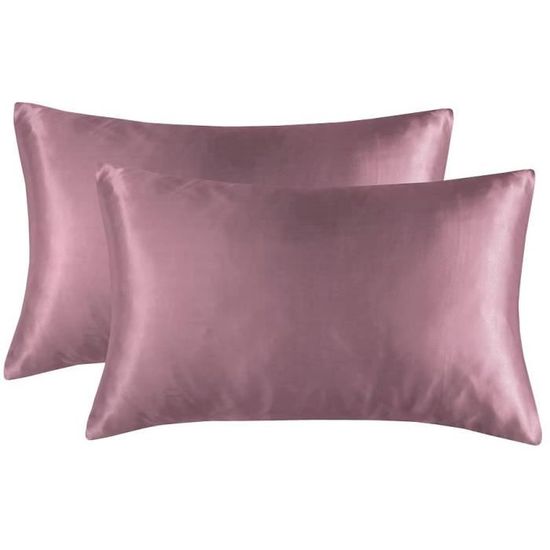 Lot De 2 Taies D'Oreiller Déco 45x45 Cm - Motif Chiens Et Cœurs, Cadeau Mariage, Salon, Canapé (Sans Oreiller)