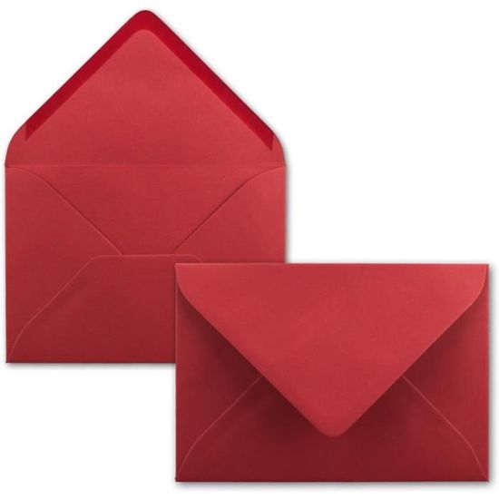 50X Enveloppes C6 - Couleur: Rose - 11,4 X 16,2 Cm - Fermeture: Auto-Adhésive  Avec Bande Détachable - Pour Papier A4, A5, A[x6386] - Cdiscount Beaux-Arts  et Loisirs créatifs