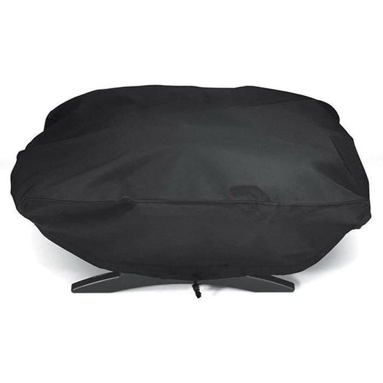 Housse De Protection Pour Barbecue Rond - Tissu Oxford 420D Imperméable - 100 Cm De Diamètre - Avec Cordon De Serrage
