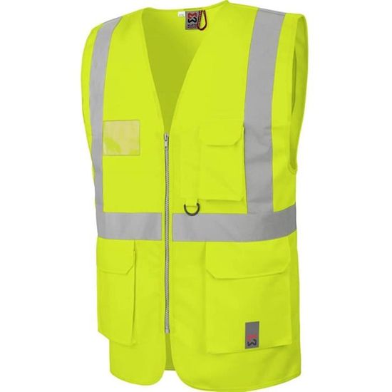 WÜRTH MODYF Gilet Haute Visibilité Multipoches EN20471 – Orange – Fermeture Éclair – Confort & Praticité
