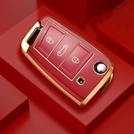 Étui à Cartes De Visite Volkswagen Combi T1 - 10.8cm Rouge & Noir Licence Officielle