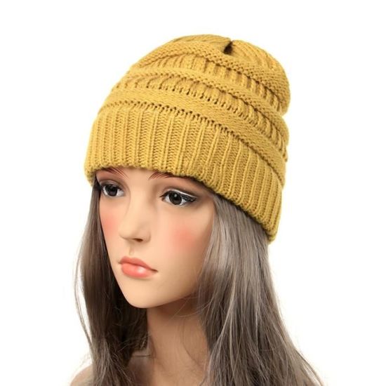 K&S Wildkameras Bonnet réversible en tricot pour chasse à la pression et à la chasse Signal orange / vert Taille unique