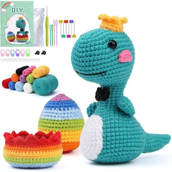 Minnhua 8PCS Kit De Crochet Pour Débutants Kit Crochet Debutant Complet