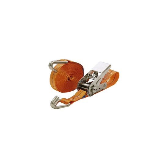 INTAKO Lot De 4 Sangles à Cliquet 10m X 50mm - Capacité 5 Tonnes - Certifiées TÜV GS - Avec 4 Protège-bords