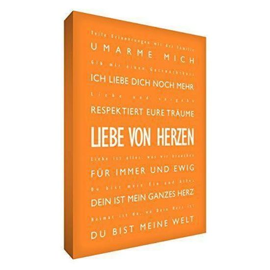 Little Helper Lvdp128 10g Feel Good Art Tableau Sur Toile Avec Citations Sur L Amour En Langue Allemande Typographie Moderne Achat Vente Tableau Toile Cdiscount