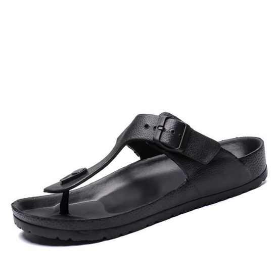 Tong,Tongs d'été colorées pour hommes, de plage rondes, taille 36 à 45