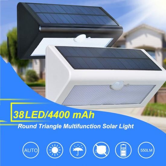 LAT Lampe Solaire Lampe Murale Extérieure Luminaire LED Détecteur De