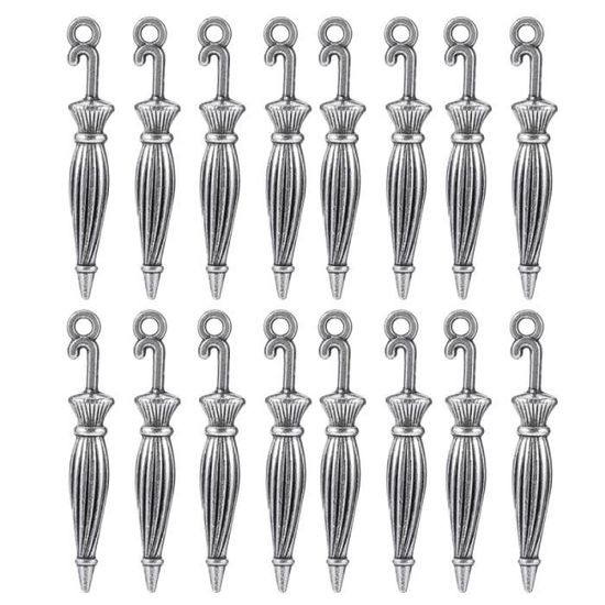 50pcs Alloy Pendant Umbrella Necklace Jewelry Accessories for DIY Making   PARAPLUIE