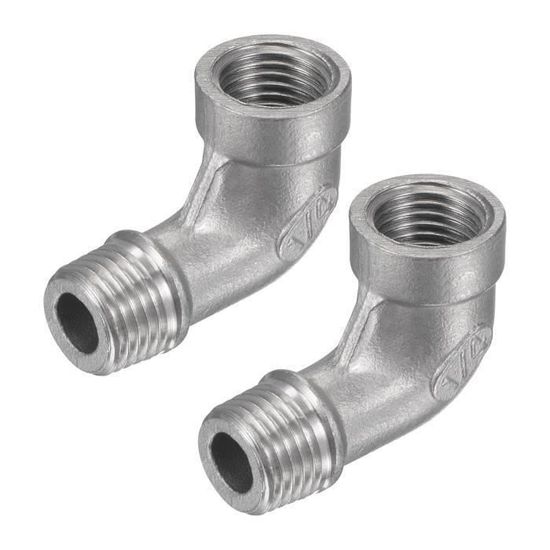 Sourcing Map Robinet Adaptateur, 2pcs 22mmx4.5mm Mâle Filetage à 22mmx4.5mm Mâle Filetage 23mm Longueur Laiton Robinet Aérateur Connecteur Pour