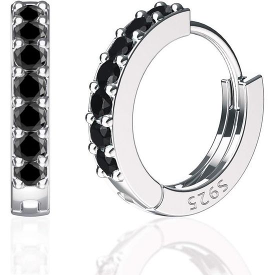 Boucles D'Oreilles Créoles ALEXCRAFT Argent 925 Plaqué Or 14K - Design Géométrique 30mm