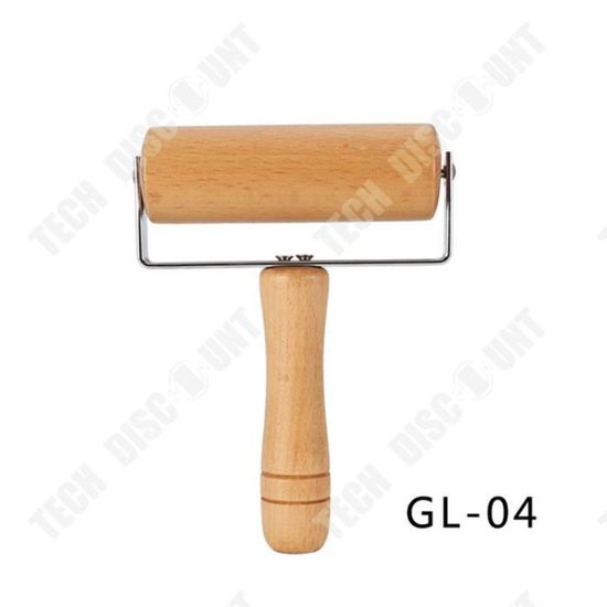 CLISPEED Rouleau à Pâtisserie Fileté En Bois Naturel Rouleau