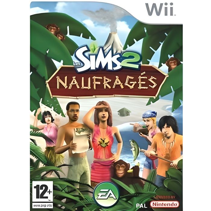 LES SIMS 2 NAUFRAGES / JEU CONSOLE NINTENDO Wii