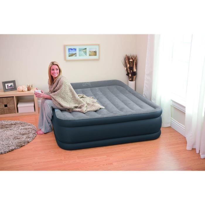 INTEX Matelas gonflable DELUXE REST BED 152x203 cm - Fermeté réglable - 2 personnes