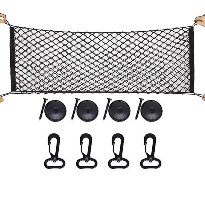 Filet De Toit Universel Tundwhite - 90x65cm Nylon - Pour SUV, Jeep, Van - Rangement Bagages Extérieur