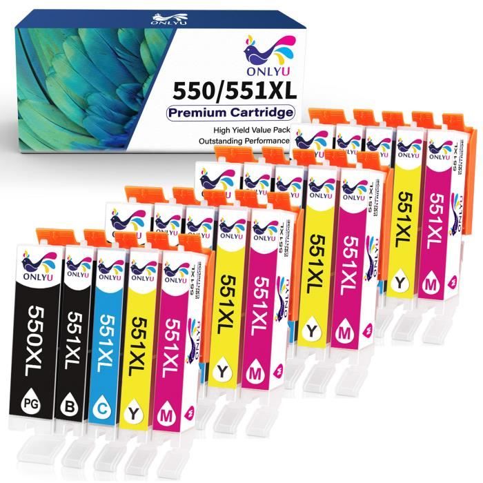Pack De 10 Cartouches D'encre Compatibles Pour Imprimante Canon Pixma MG5655, MG5600, MG5650 – Multicouleur – Marque Vhbw