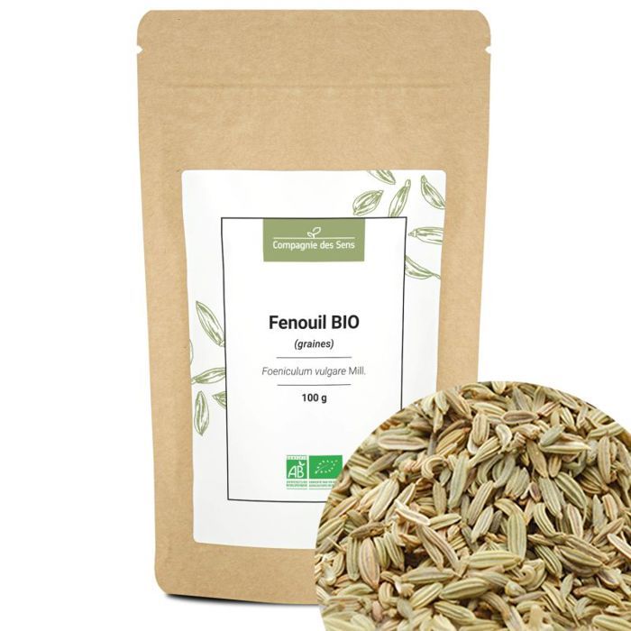 Fenouil BIO - graines entières - 100g - Épice certifiée BIO