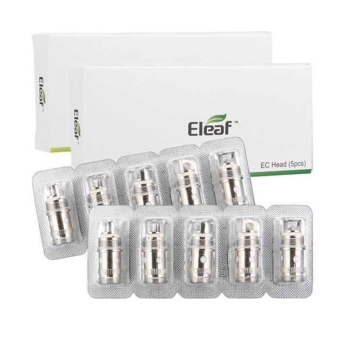 Eleaf 10PCS 0,5 ohm EC Résistance pour iJust S 2 Melo 2 3 Mini Lemo 3 Atlantis Triton 2 30-100W
