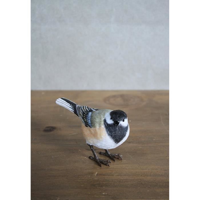Oiseau décoratif mésange à tête noire