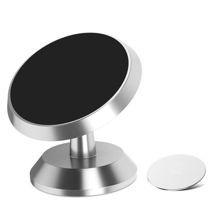 Mini voiture GPS Support de Navigation Super magnétique Support de téléphone Support voiture Support de téléphone - Type Argent