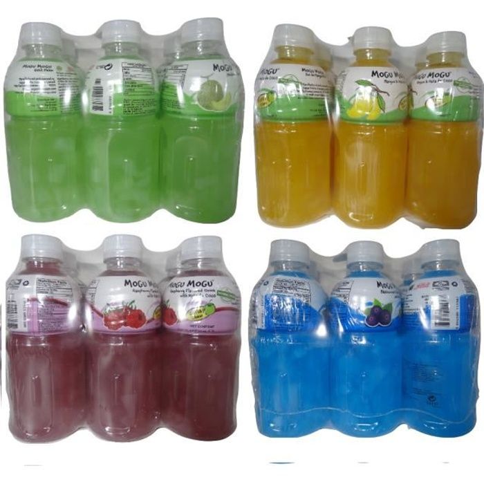 Mogu mogu : assortiment n°5 : Myrtilles, mangue, melon, framboise