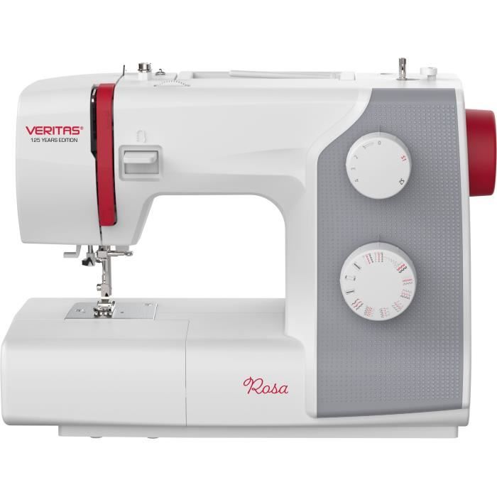 VERITAS ROSA - Machine à coudre 23 programmes - Boutonnière automatique en 4 étapes - Vitesse (rpm) : 750+/-50 - Coupe-fil intégré