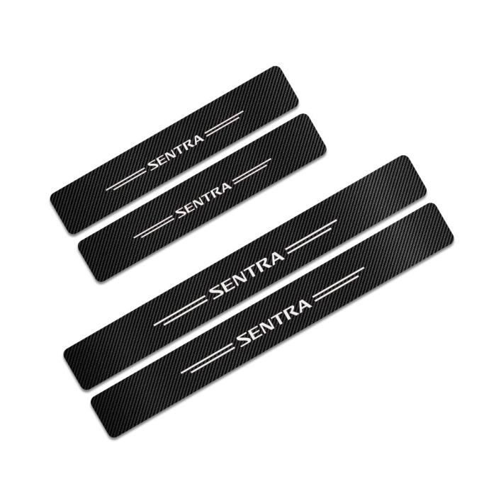 For Sentra -Autocollants de seuil de porte de voiture, 4 pièces, pour Nissan Qashqai J10 Juke Leaf Micra Sentra Patrol Maxima Murano