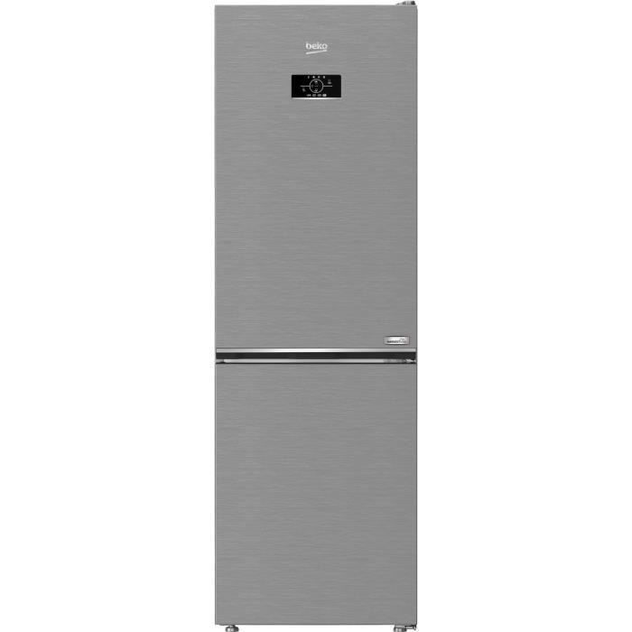 Réfrigérateur Combiné BEKO - 316 litres - L66 cm - Gris