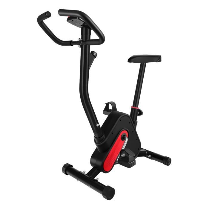 BESPORTBLE Vélo d'Appartement - Entraînement Musculaire Personnalisé - Noir, Rouge