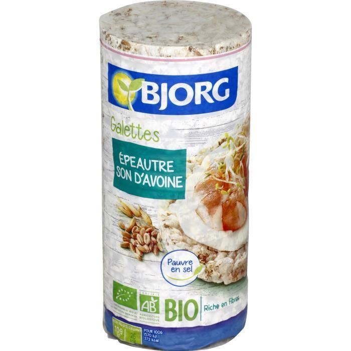 Galettes bio épeautre son d'avoine 130g Bjorg