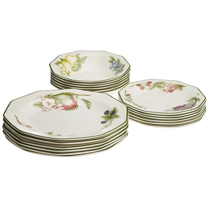 Churchill 4969109 - Service de table 18 pièces Victorian Orchard churchil, blanc, 29 x 19 x 30 cm: Cuisine & Maison