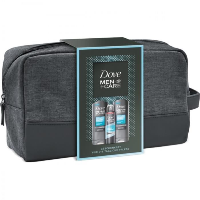 Coffret cadeau Dove Men+ Care Clean Comfort avec trousse de toilette