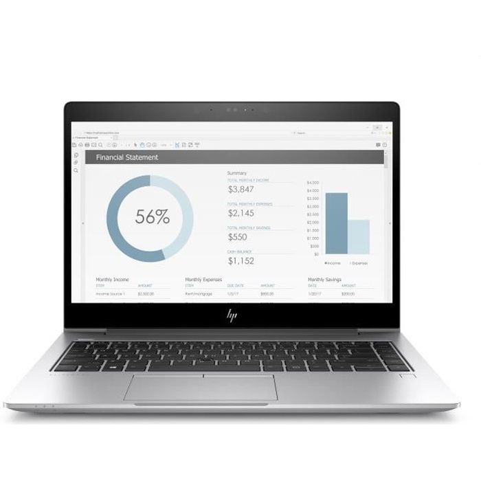 HP EliteBook 840 G5, Intel® Core™ i5 de 8e génération, 1,6 GHz, 35,6 cm (14